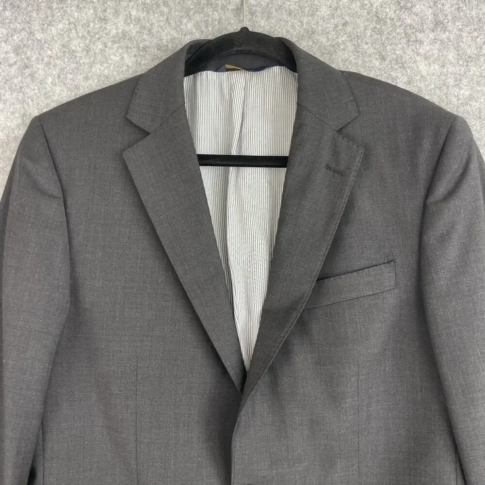 Brooks Brothers Explorer Blazer Mens 38R Regent Fit Dark Gray Jacket Sports Coat